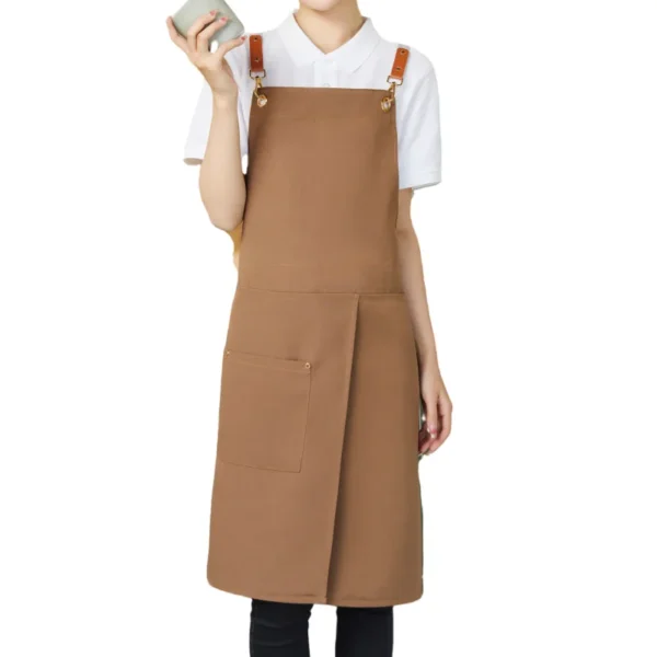 Waterproof Canvas Apron with Pockets – Split Skirt Design for Comfort & Mobility - Image 15