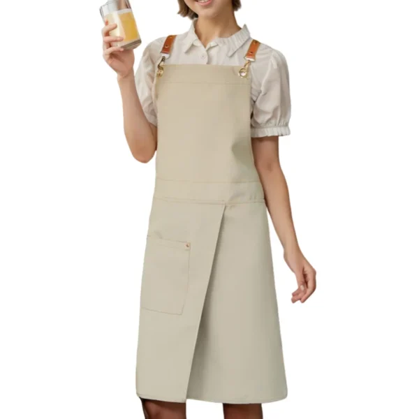 Waterproof Canvas Apron with Pockets – Split Skirt Design for Comfort & Mobility - Image 10