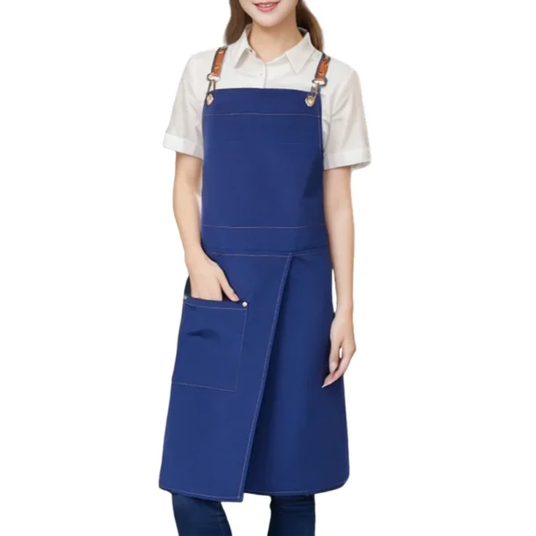 Waterproof Canvas Apron with Pockets – Split Skirt Design for Comfort & Mobility - Image 9
