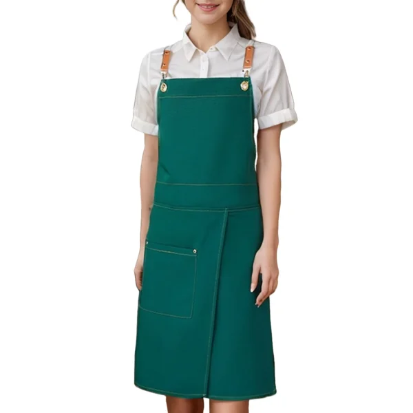 Waterproof Canvas Apron with Pockets – Split Skirt Design for Comfort & Mobility - Image 8