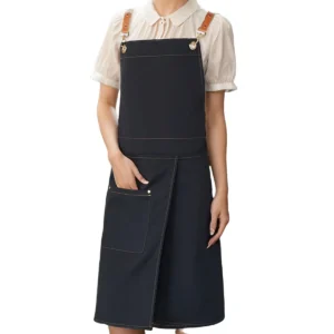 Waterproof Canvas Apron with Pockets – Split Skirt Design for Comfort & Mobility