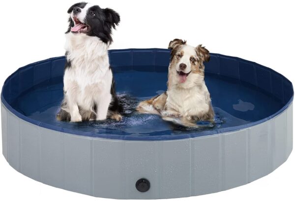 Foldable Pet Pool Swimming Pool Paddling Pool Thickened Non-slip Density Plate Free Zipper Bag - Image 8