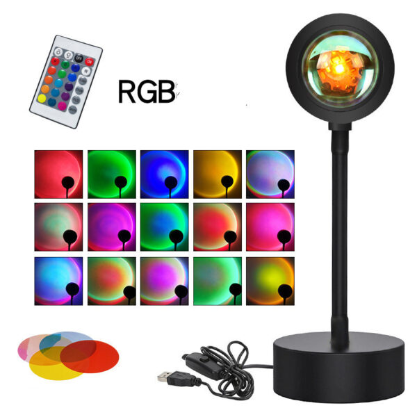 Sunset Projection Lamp Sunset Projector Night Light Wall Decoration Lighting - Image 5